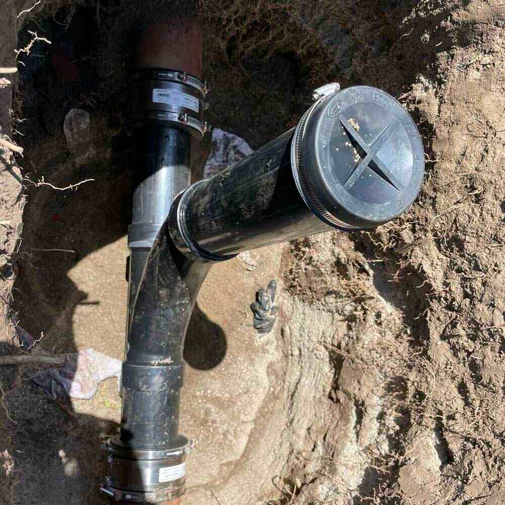 cleanout pipe installation